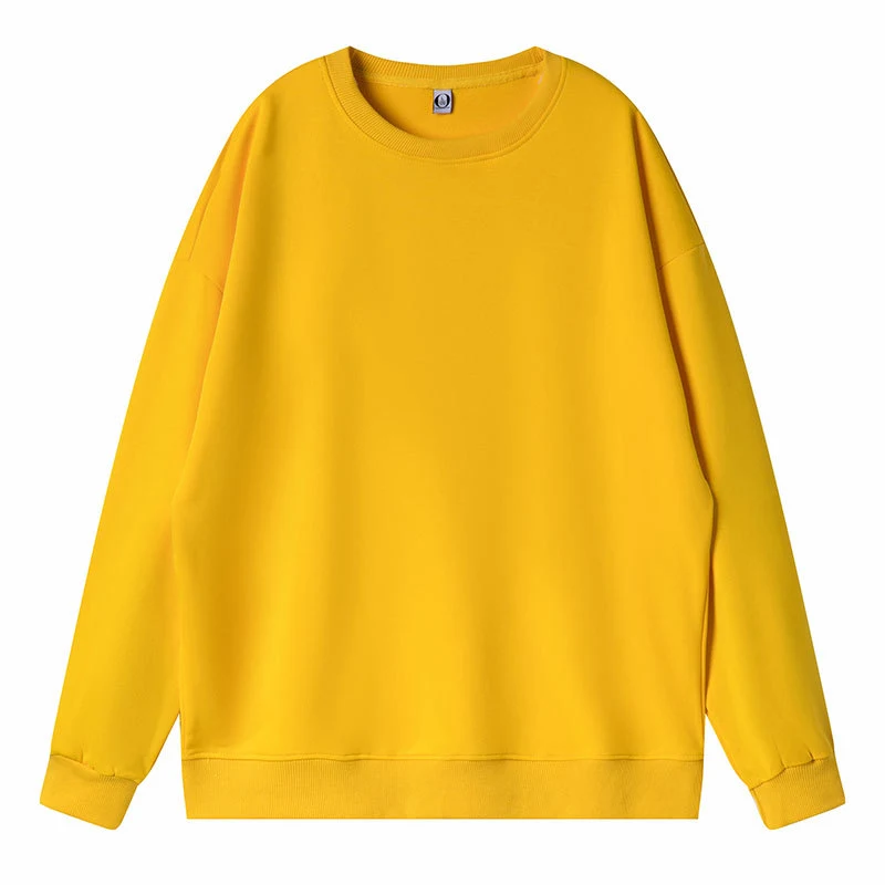 Maglione girocollo ampio con spalle scese in pregiato cotone imitazione