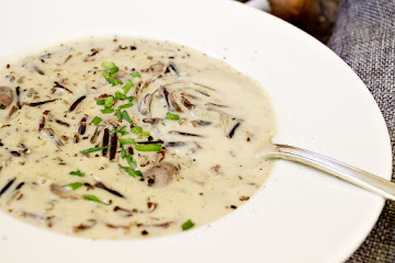 Creamy Wild Rice and Mushroom Soup