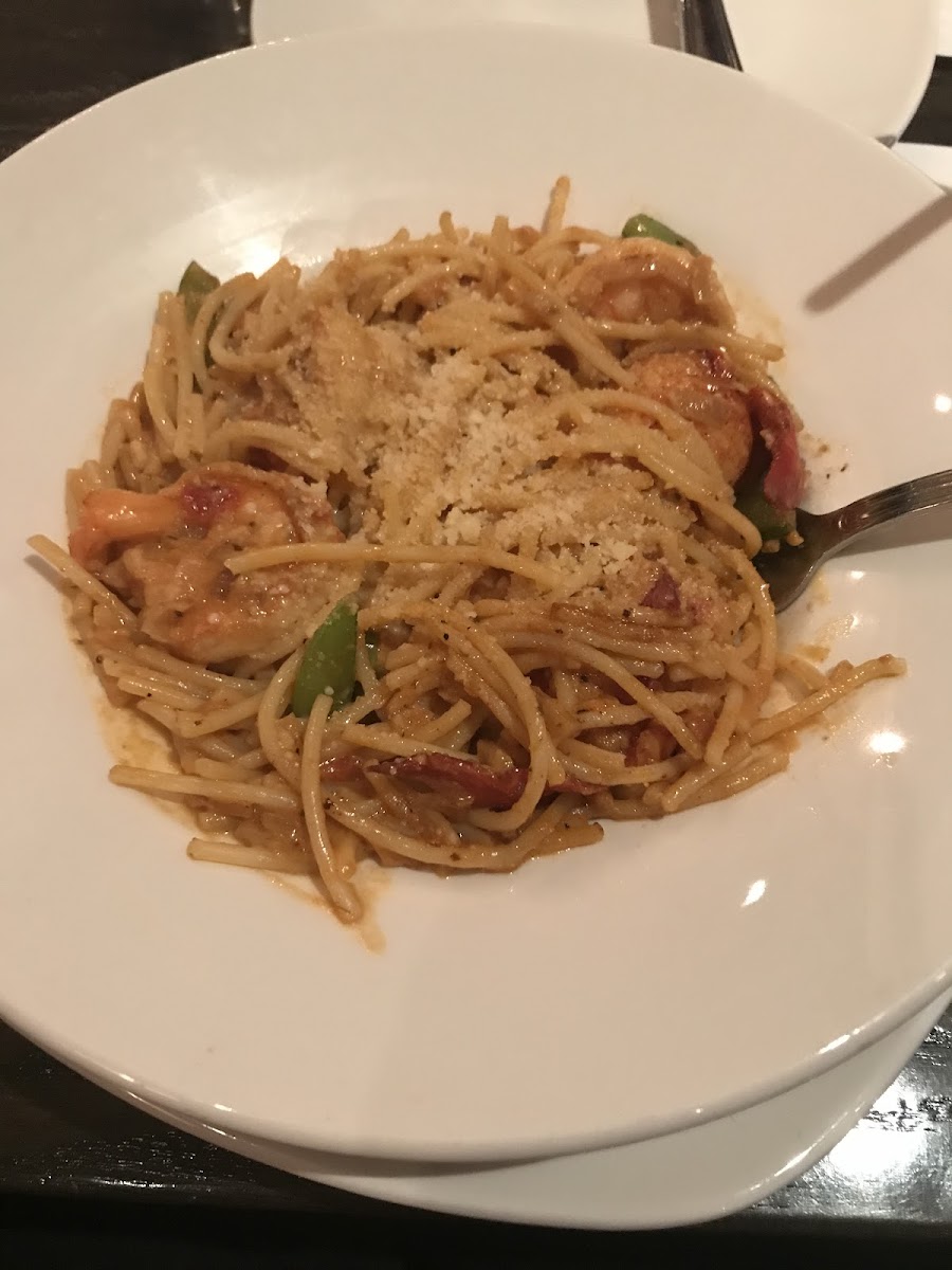 Shrimp and lobster pasta. YUMMY!