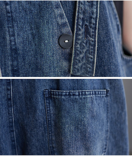 Title 6, Womens Plus Size Korean Style New Denim Overal...