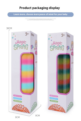 Title 12, Large Magic Rainbow Circle Spring Coil Toy Educ...