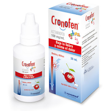 Cronofen Gotas Acetaminofén 100 mg Novamed Frasco x 30 ml  