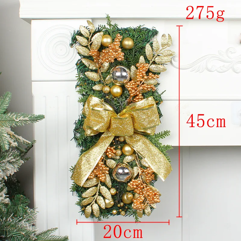 Rideau de porte de Noël pour décoration de maison, suspension festive, facile à installer et réutilisable, crée une ambiance festive et chaleureuse.