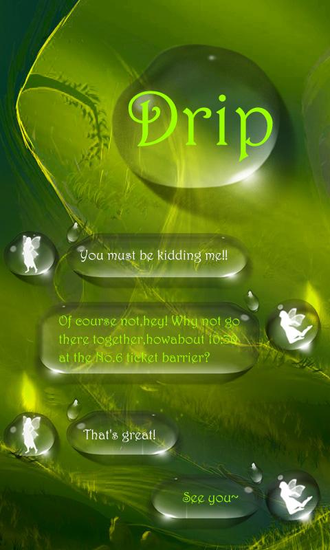 Android application GO SMS PRO DRIP THEME screenshort