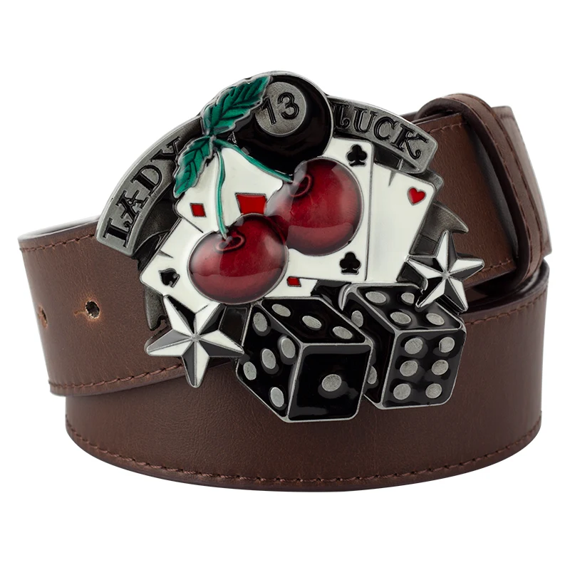 Poker Riemgesp Hip-hop Ghost Accessoire voor Stijlvolle Outfits Duurzame en Unieke Gesp voor Pokerfans, Maak een Statement en Upgrade je Look Vandaag
