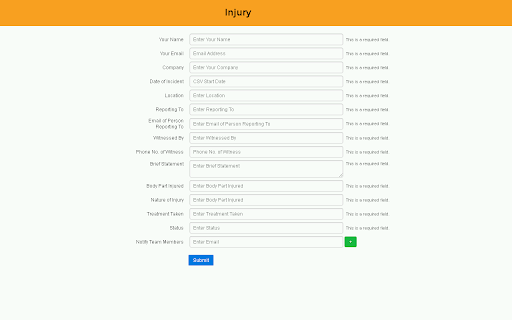 Incident Reporting