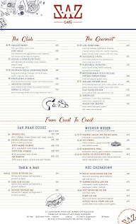 Saz Cafe menu 2