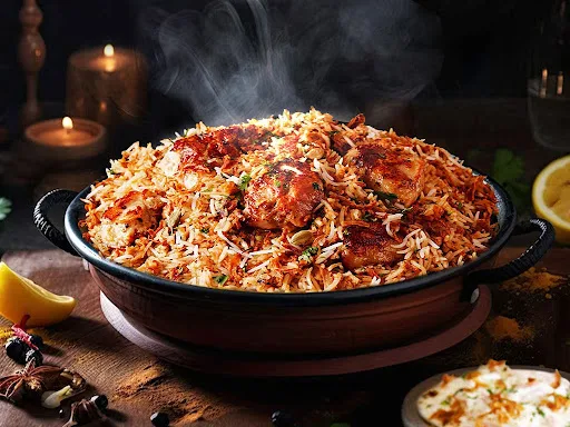 Charcoal Chicken Biryani [Boneless, Serves 4]