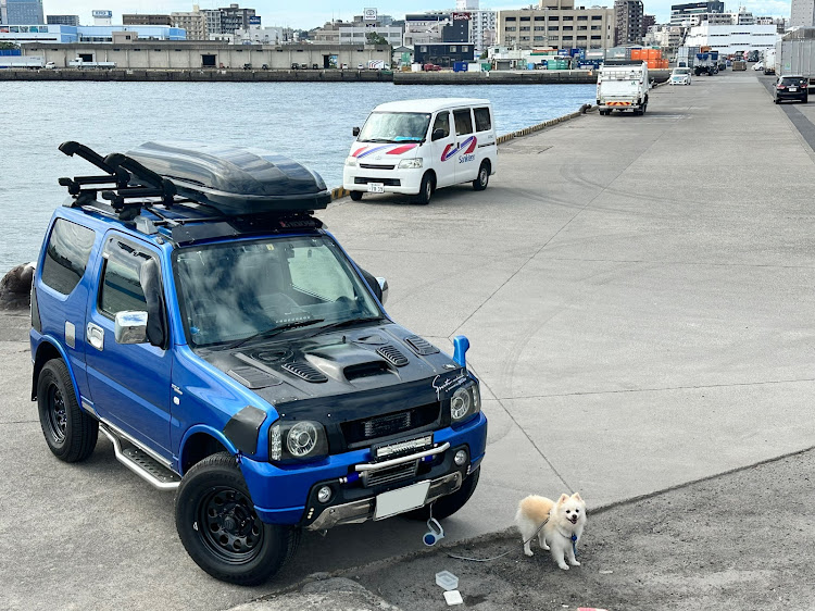 ジムニーの#鹿児島・鹿児島新港・釣り日和・愛犬と一緒に・ヒラメ釣りに関するカスタム事例の投稿画像11枚目