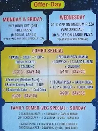 Full Moon Pizza menu 1