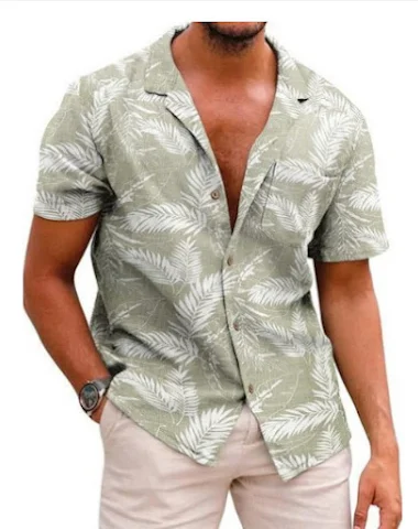 Chemise homme grande taille à manch - 1