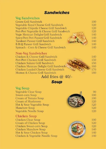 Ambar Cafe menu 