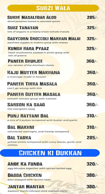 Jugni menu 