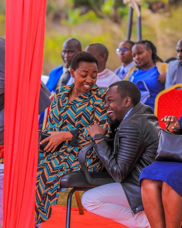 Racheal Ruto with her son George.