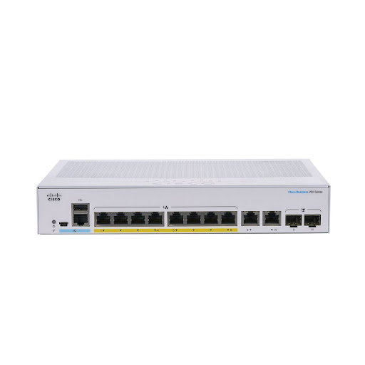 Thiết bị mạng/ Switch Cisco CBS250 Smart 8-port GE, PoE, Ext PS, 2x1G Combo - CBS250-8P-E-2G-EU