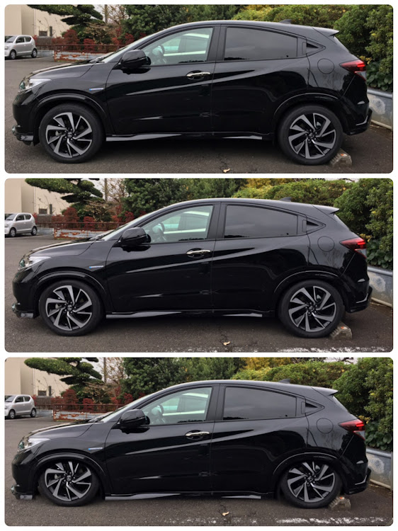 ヴェゼルの超車高調・超車高調アプリ・遊びに関するカスタム事例の投稿画像1枚目