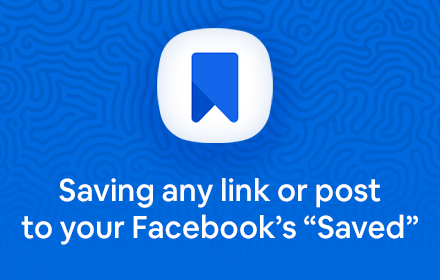 Save to Face Book. From web to Saved FB small promo image