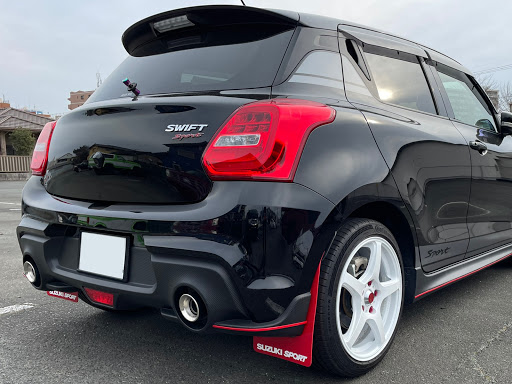 金属ステースイフトスポーツ zc33s マッドフラップ 泥除け ブラック