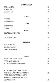 Chai Paratha Pooriwale menu 2