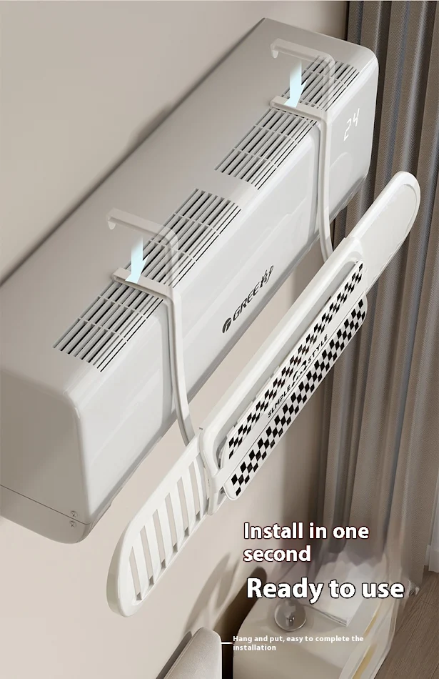 Déflecteur de vent pour climatisation, pare-brise, anti-soufflage direct, suspendu, universel, rétractable, plaque dure.