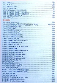 Hotel Aditi menu 5