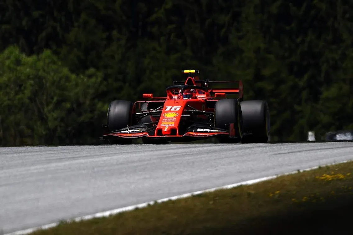 Charles Leclerc nelle prove libere del gran premio d'Austria 2019