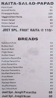 Jeet Restaurant & Bar menu 8