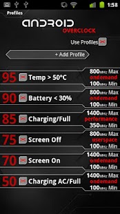 Overclock for Android Ekran görüntüsü