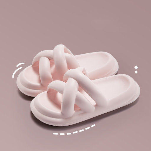 Title 5, EVA Thick Sole Indoor Home Beach Sandals and Sl...
