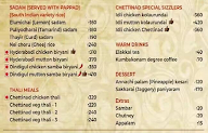 Chettinad Tiffun menu 3