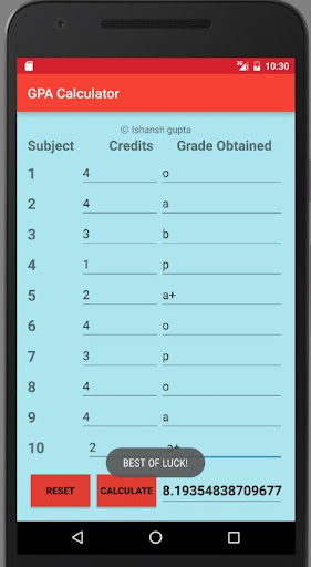 Grade for gpa calculation for macbook pro