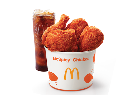 4 Pcs McSpicy Fried Chicken Bucket + 1 Coke