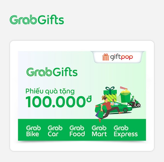 Phiếu Quà Tặng Grabgifts 100K