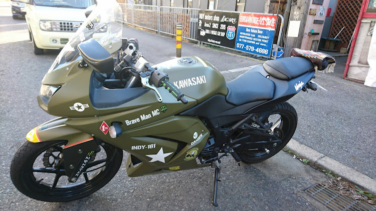 IMS-LACARSさんが投稿したカワサキ・ニンジャ・バイククラブ・カスタム・ミリタリーに関するカスタム事例の投稿画像3枚目