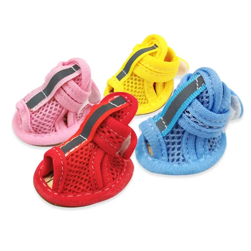 Shoes For Dogs Chihuahua Summer Puppy Pet Cat Shoes Soft Breathable Dog Sandals Anti-Slip Pet Dog Shoe Candy Colors Pet 
