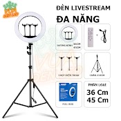 Đèn Livestream 3 Kẹp Điện Thoại 36Cm, 45Cm Quay Video, Chụp Ảnh, Make Up, Bán Hàng Live Stream, Ánh Sáng Mịn Bảo Vệ Mắt