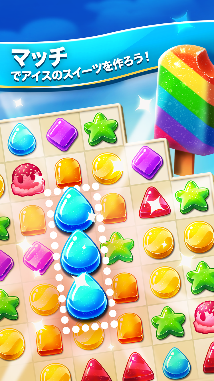 Android application Frozen Frenzy Mania – Match 3 screenshort