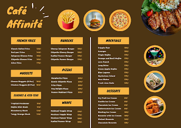 Affinite Cafe And Bistro menu 