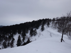 下山尾根が見えてくる