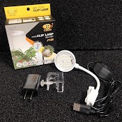 Đèn Led Mini Clip Lamp Jy - 25 || Led Kẹp Dùng Cho Bể Cá Mini 25Cm, Chậu Cá Tròn Để Bàn