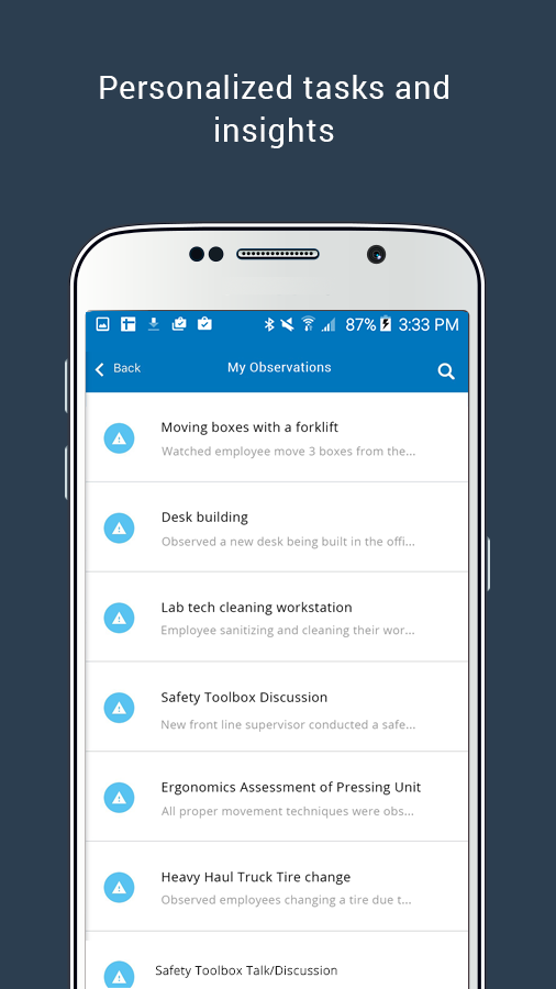    Intelex Mobile- screenshot  