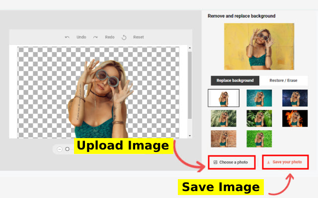 Remove Background from Image chrome extension