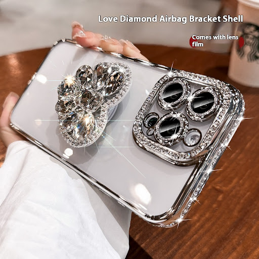 Title 1, Silicone Electroplating Edge Diamond Love Brack...
