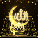 Baixar Golden Glitter Allah Keyboard Theme Instalar Mais recente APK Downloader