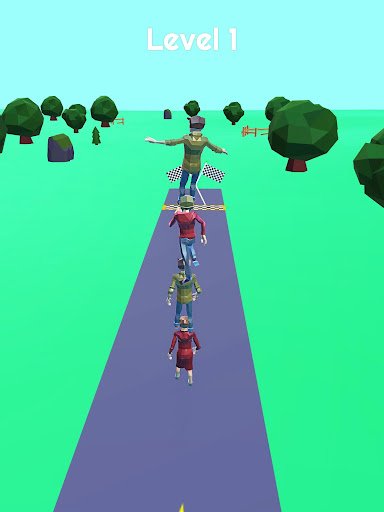Stacking Human Run -Tangle Tower Game