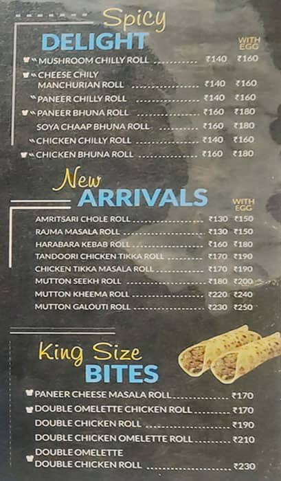 Rolls Mania menu 