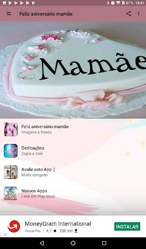 Feliz aniversário mamãe