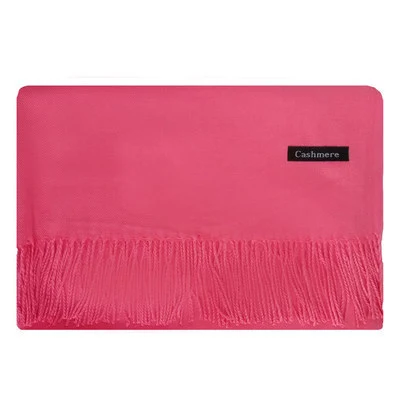 Title 23, Bufanda de color liso para mujer con borlas