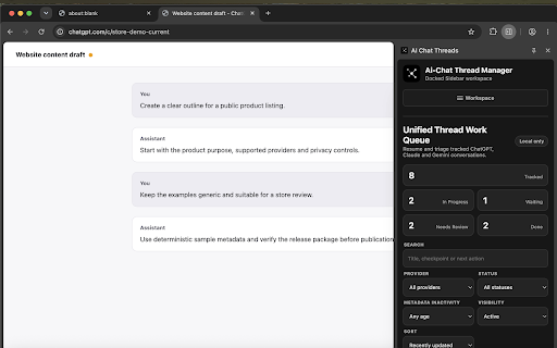 Ai-Chat Thread Manager screenshot 4