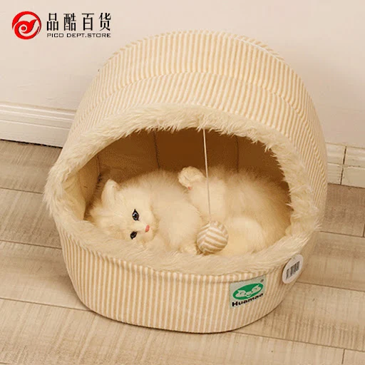 Warm Dog Bed Tent Autumn Winter Teddy Pet Small Dogs House Cat Bag Soft Bed Small Dog Mat Cotton Pet Puppy's Kennel Nest